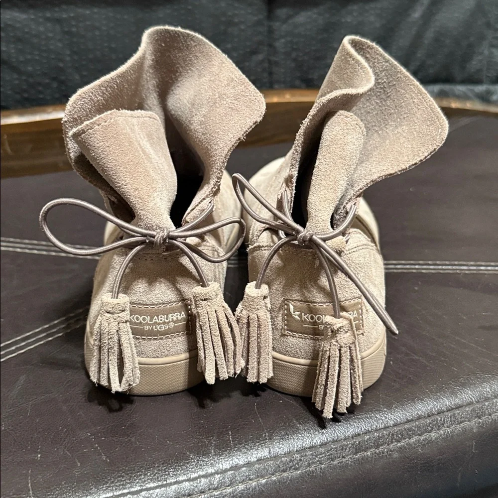 Koolaburra Women's Beige Suede Ankle Booties NWOT - Picture 4 of 7